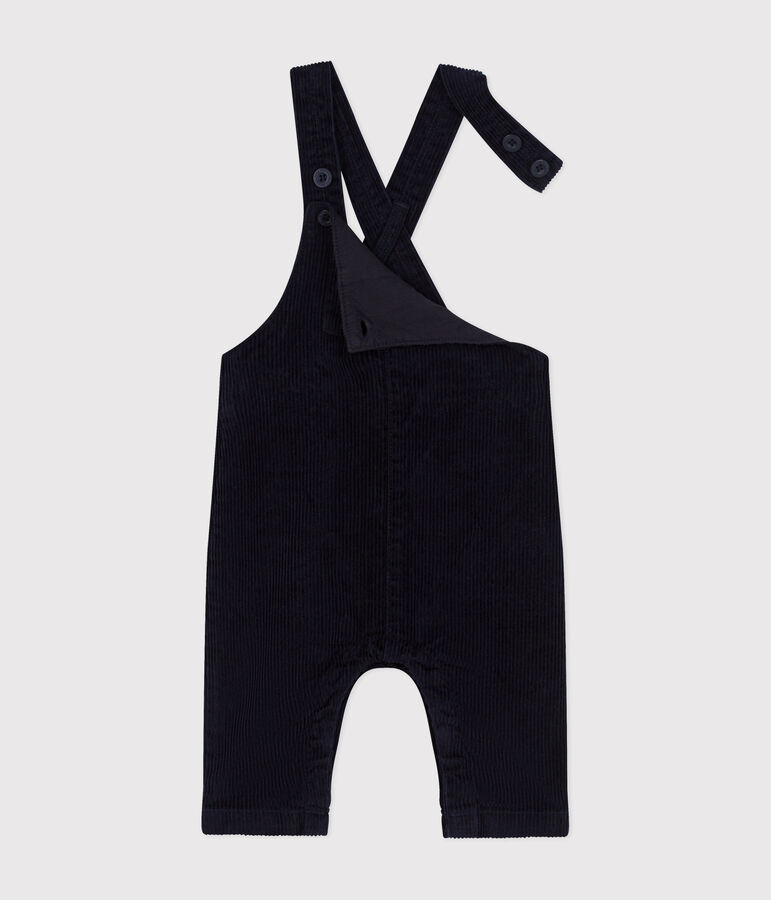 Baby-Latzhose aus Cord blau