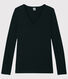 Damen-T-Shirt aus Baumwolle mit V-Ausschnitt