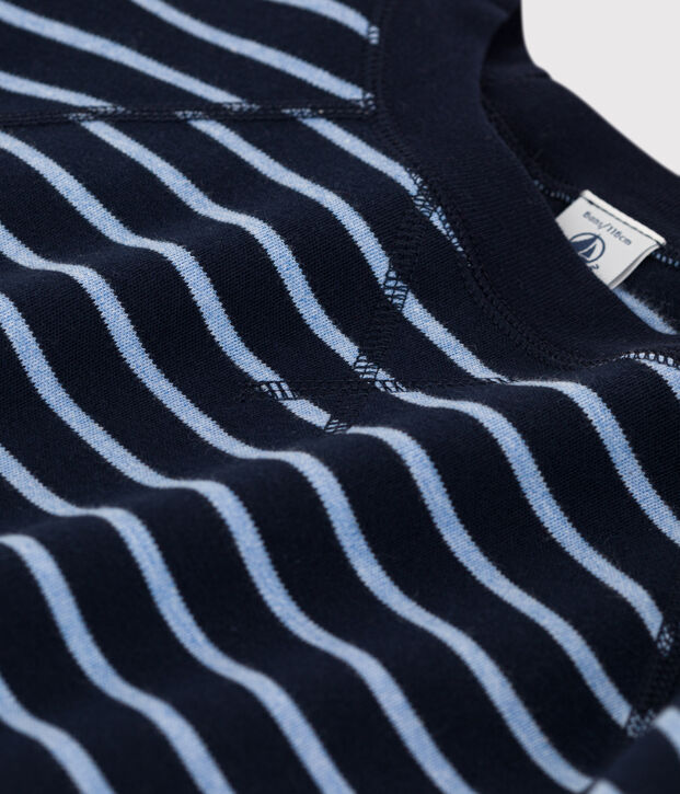 Kinder-Sweatshirt aus Baumwolle f&uuml;r M&auml;dchen/Jungen blau/blau