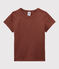 Klassisches Kinder-T-Shirt aus Baumwolle für Mädchen/Jungen orange MADRAS