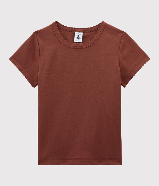Klassisches Kinder-T-Shirt aus Baumwolle f&uuml;r M&auml;dchen/Jungen orange