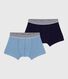 Set Kinder-Boxershorts aus einfarbiger Baumwolle mit Elastan