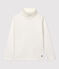 Kinder-Unterziehpullover aus Baumwolle für Mädchen / Jungen weiss MARSHMALLOW