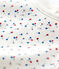 Baby-Bluse aus Baumwolle. weiss MARSHMALLOW/weiss MULTICO