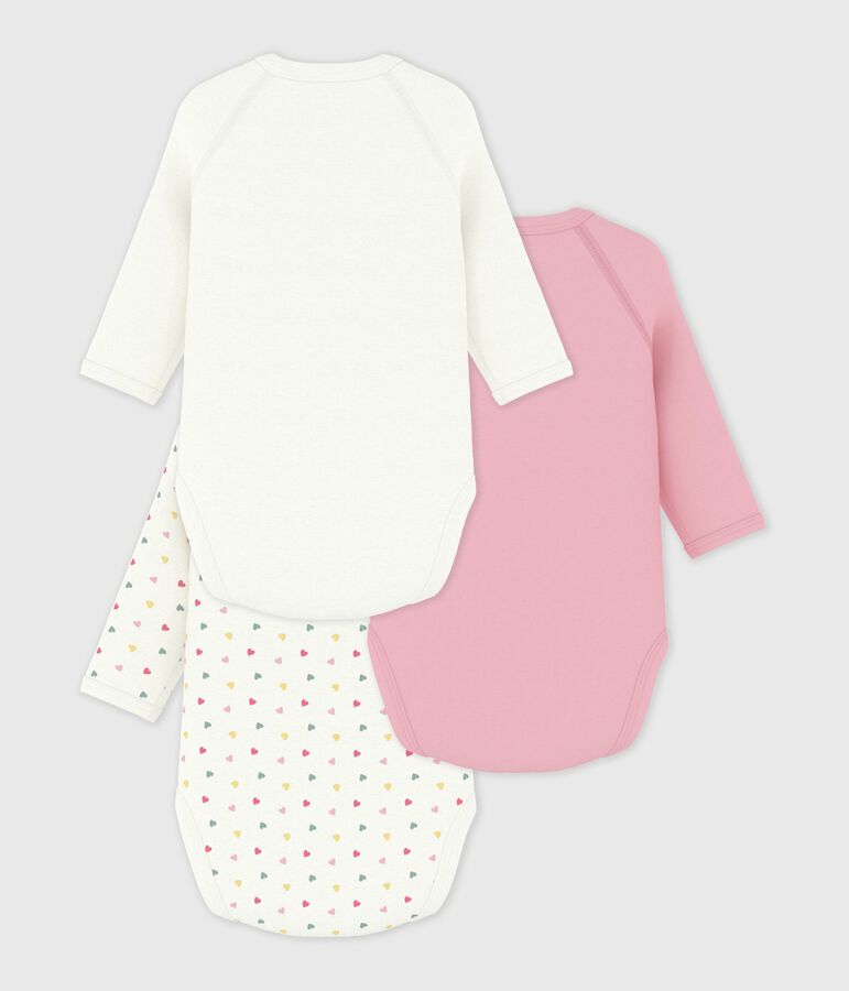 Set lang&auml;rmeliger Wickelbodys aus bedruckter Baumwolle vielfarbig