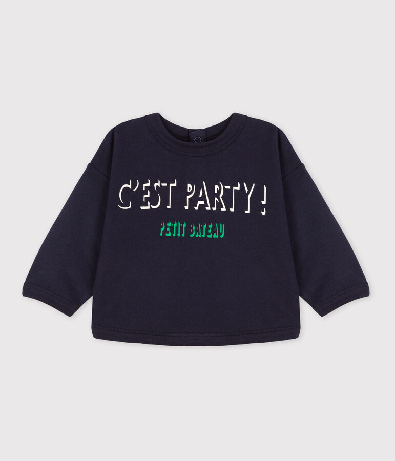 Baby-Sweatshirt aus Baumwolle blau