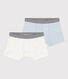 2er-Set Boxershorts aus Baumwolle mit Sternmotiv für Jungen