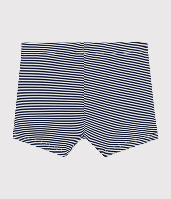 Baby-Badeshorts blau MEDIEVAL/weiss MARSHMALLOW