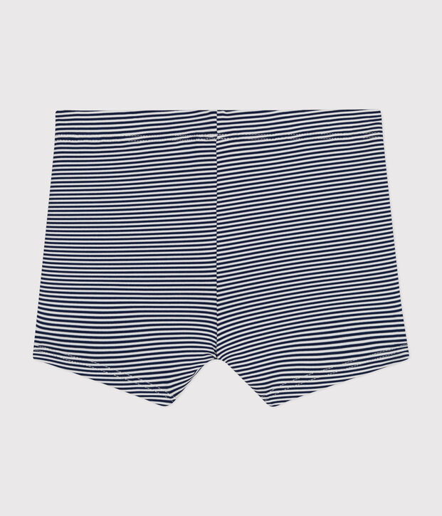 Baby-Badeshorts blau/weiss