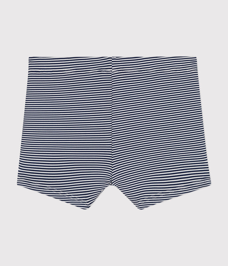 Baby-Badeshorts blau/weiss