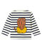Co-Creation-Streifenshirt für Babys Unisex beige COQUILLE/blau SMOKING CN
