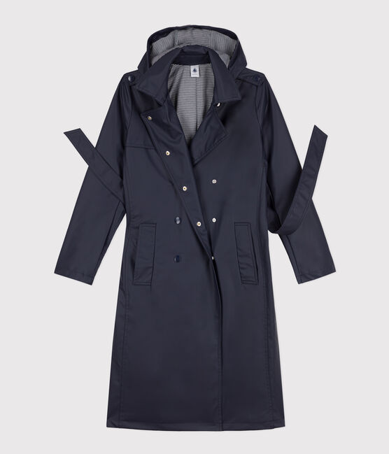Trenchcoat mit Kapuze für Damen blau SMOKING