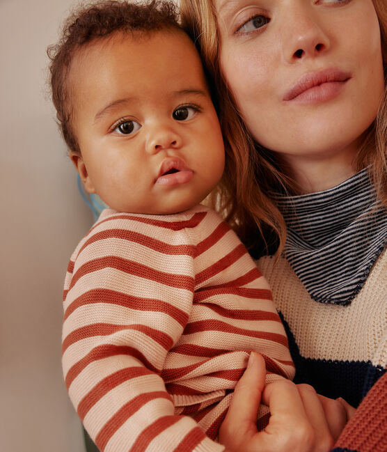 Baby-Set aus Baumwoll-Strick SALINE/ FAMEUX