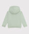 Kapuzen-Sweatshirt mit Reißverschluss aus Molton Kinder/Jungen grün HERBIER