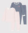2er-Set Kinderpyjamas aus Baumwolle mit Sternenmotiv für Jungen variante 1