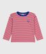 Langärmeliges Kinder-T-Shirt aus Baumwolle mit Streifen