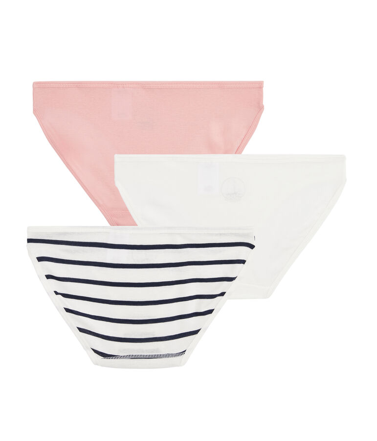 Set mit drei Damenslips vielfarbig
