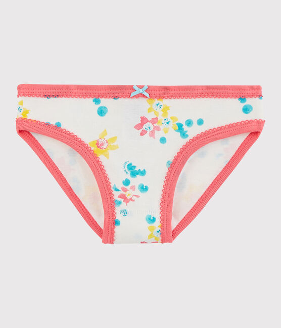 Baumwollhöschen für kleine Mädchen weiss MARSHMALLOW/weiss MULTICO