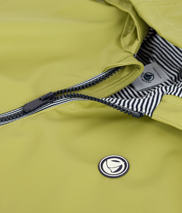 Kinder-Jacke in Uni-Farbe gr&uuml;n