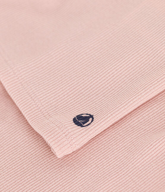 Kurzer Kinderpyjama mit unifarbenem Tanktop aus Baumwolle und Lyocell rosa SALINE