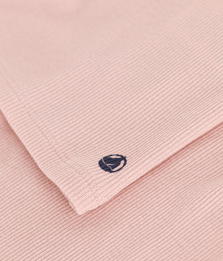 Kurzer Kinderpyjama mit unifarbenem Tanktop aus Baumwolle und Lyocell rosa