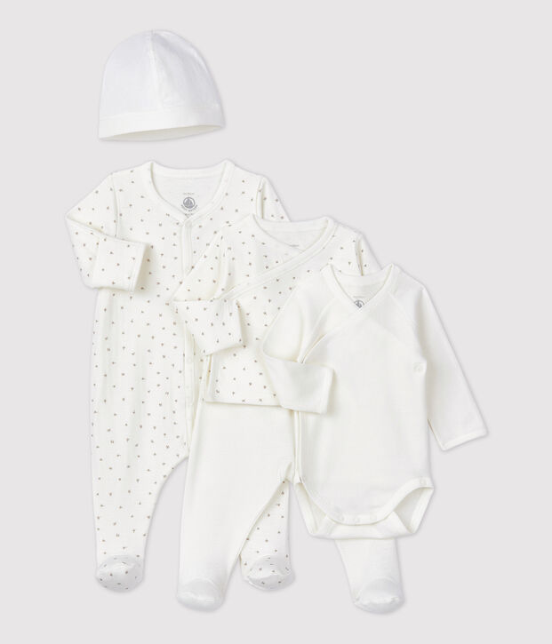 Baby-Erstausstattungsset aus Bio-Baumwolle vielfarbig