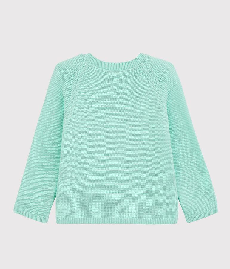 Baby-Cardigan aus Bio-Baumwollstrick in Blau blau VERGLAS