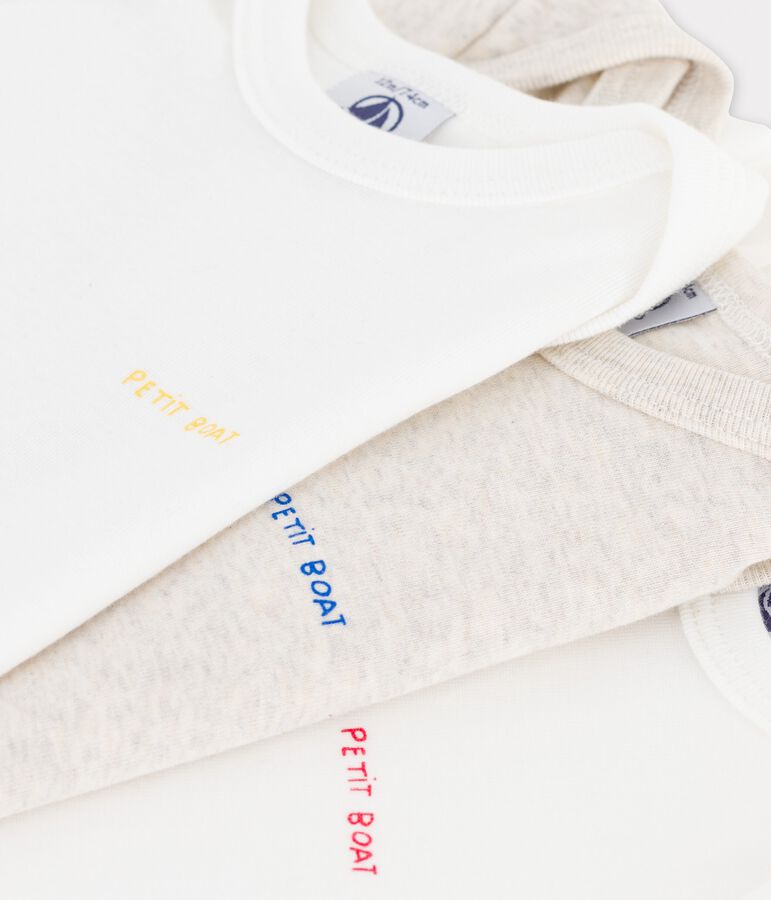 3er-Set kurz&auml;rmelige Bodys aus Baumwolle vielfarbig