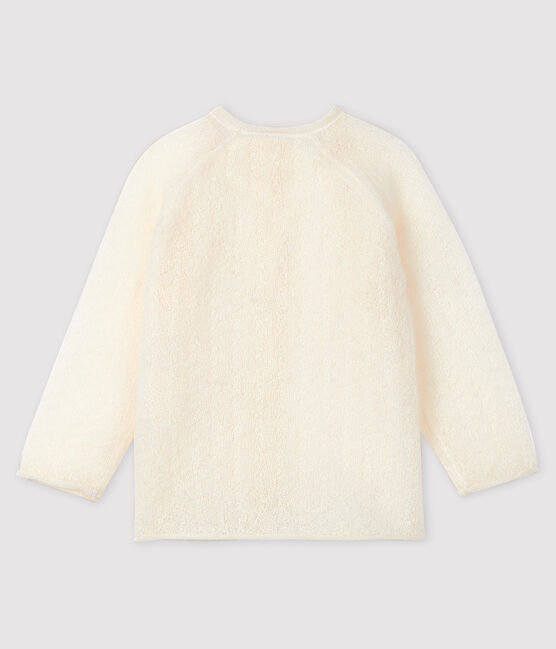Baby-Strickjacke weiss MARSHMALLOW