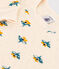 Baby-Sweatshirt aus gestepptem Doppeljersey weiss AVALANCHE/ MULTICO