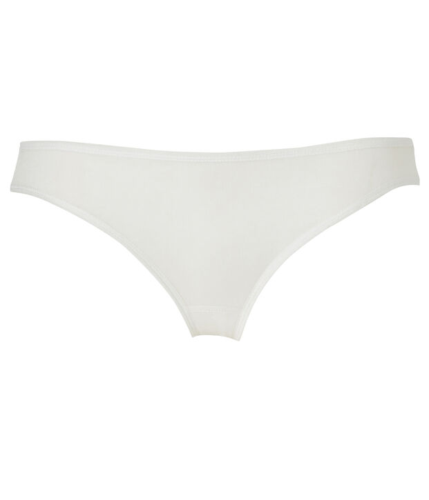 Damen-Slip aus leichter Baumwolle weiss