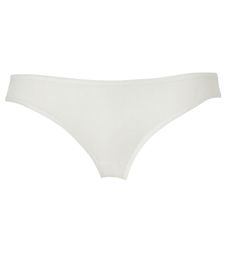 Damen-Slip aus leichter Baumwolle weiss
