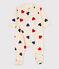 Baby-Strampler aus Baumwolle mit Herzmuster weiss AVALANCHE/ MULTICO