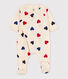 Baby-Strampler aus Baumwolle mit Herzmuster