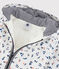 Warme Baby-Windjacke aus Polyester. weiss MARSHMALLOW/weiss MULTICO