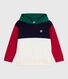 Kinder-Kapuzensweatshirt aus Baumwolle im Colorblock