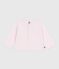 Baby-Cardigan aus einfarbiger Baumwolle rosa