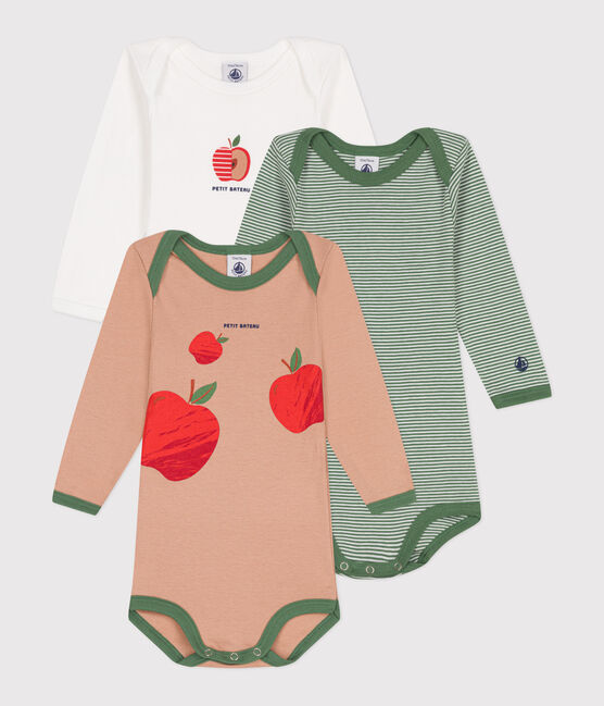 3er-Set langärmelige Bodys aus Baumwolle für Babys variante 7