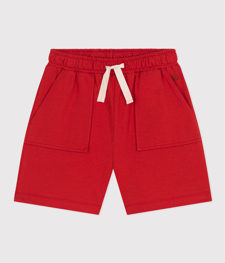 Kinder-Short aus Baumwolle f&uuml;r Jungen rot