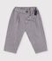 Baby-Hose aus einfarbigem Flanell grau