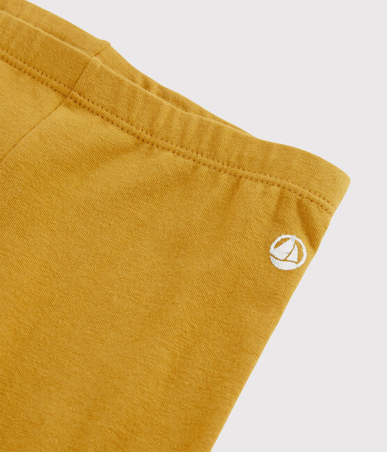 Kinder-Leggings aus Jerseystoff für Mädchen gelb BOUDOR