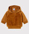 Baby Jungen Kapuzensweatshirt aus Lammfellimitat braun BRINDILLE