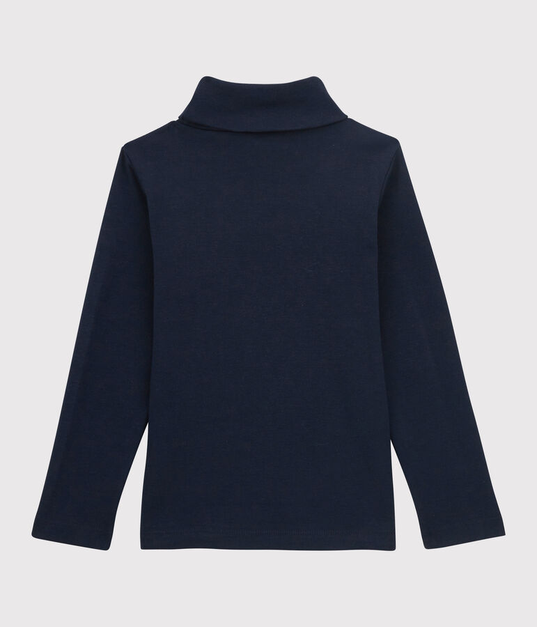 Kinder-Unterziehpullover aus Baumwolle f&uuml;r M&auml;dchen / Jungen blau