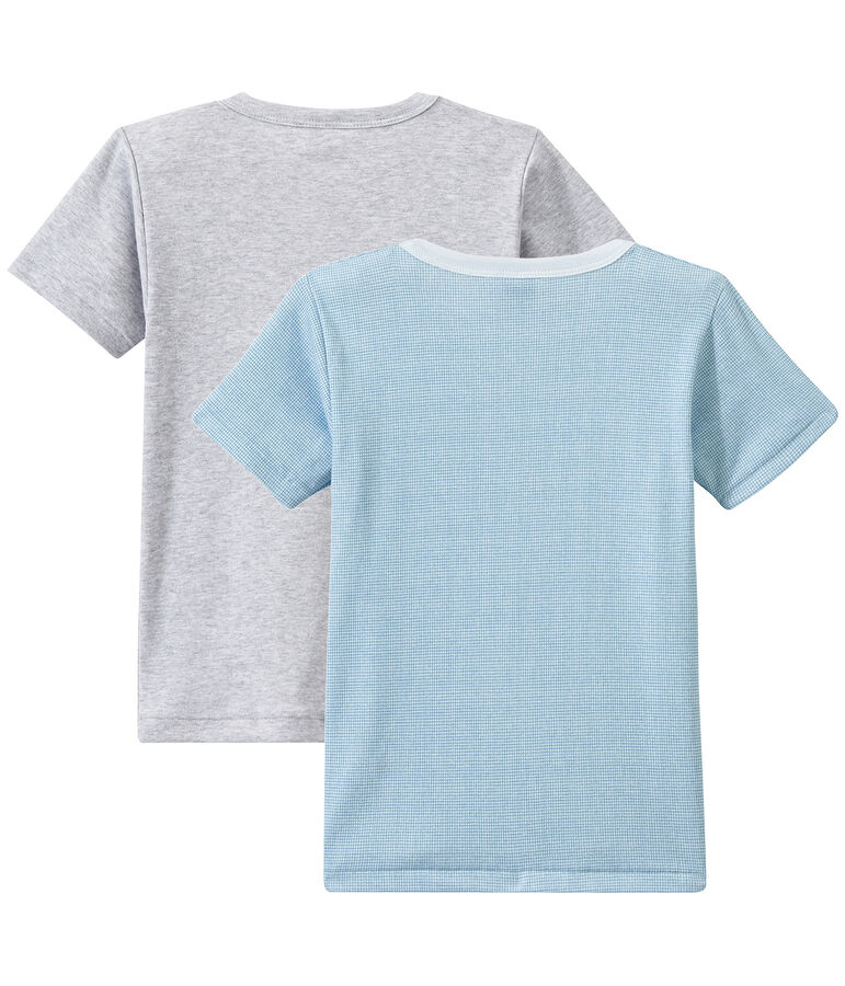 Jungen-Kurzarmshirts im 2er-Set weiss