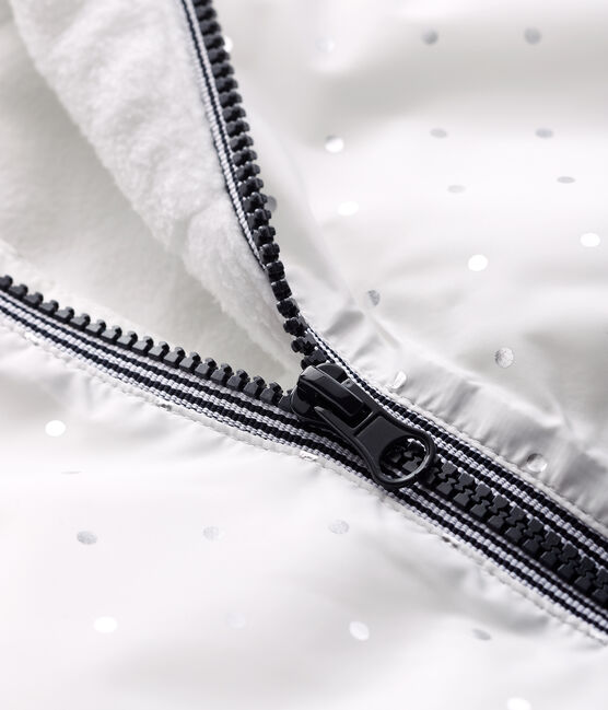 Baby Jacke mit Print für Mädchen/Jungen weiss MARSHMALLOW/grau ARGENT