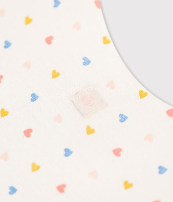 Babyschlafsack aus Bio-Baumwolle weiss MARSHMALLOW/weiss MULTICO