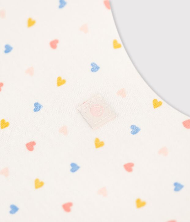 Babyschlafsack aus Bio-Baumwolle weiss/vielfarbig