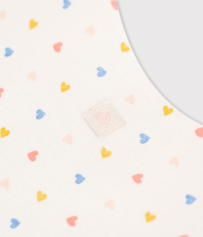 Babyschlafsack aus Bio-Baumwolle weiss/vielfarbig