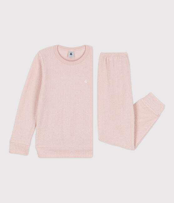 Kinderpyjama aus Frottee rosa SALINE