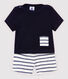 Baby-Ensemble aus T-Shirt/Shorts aus Baumwolle/Leinen für Jungen